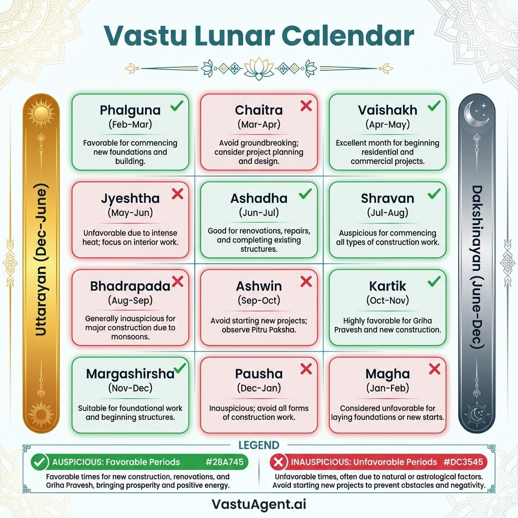 Vastu Lunar Calendar by Vastuagent.ai