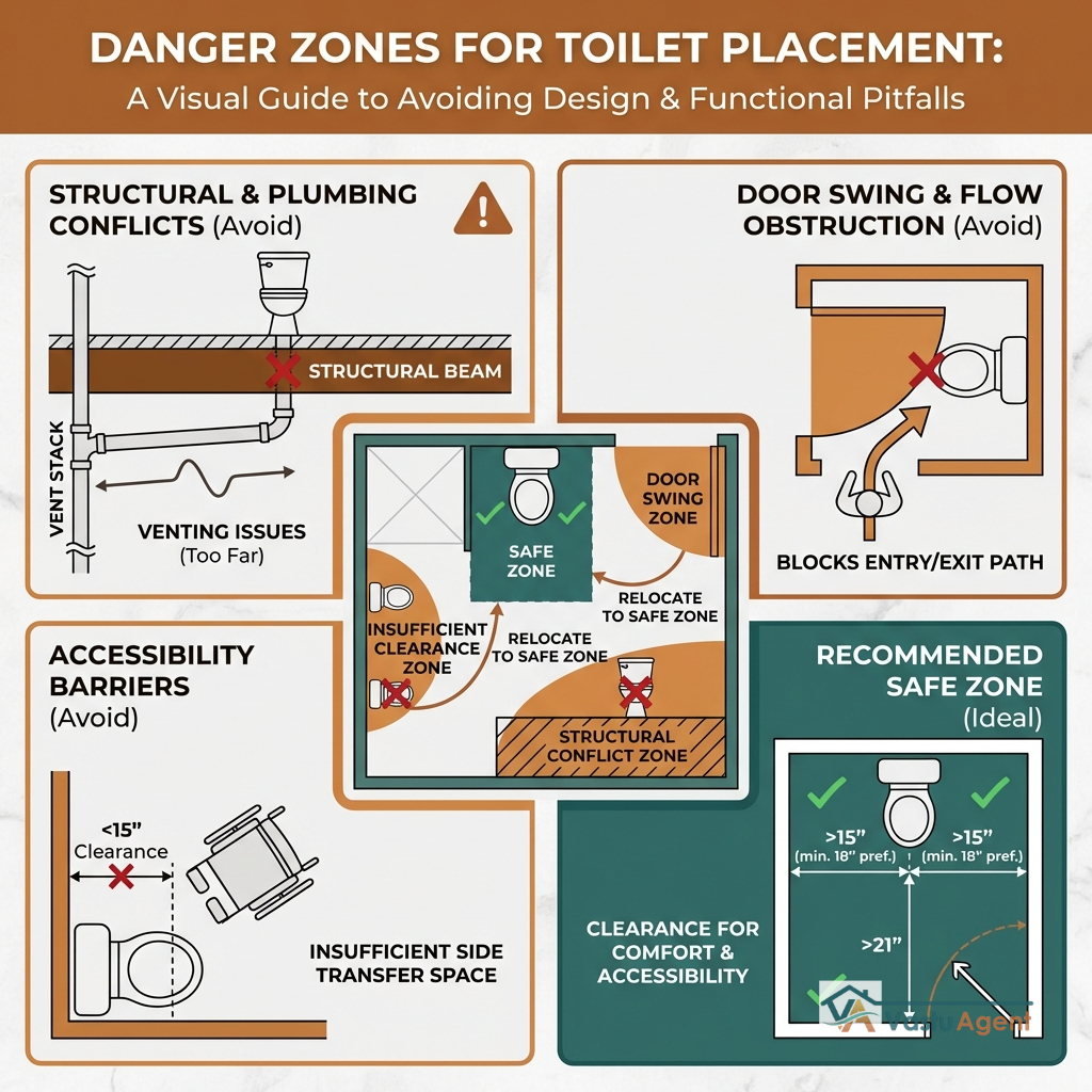 Worst Vastu Toilet Placements: Zones to Avoid at All Costs