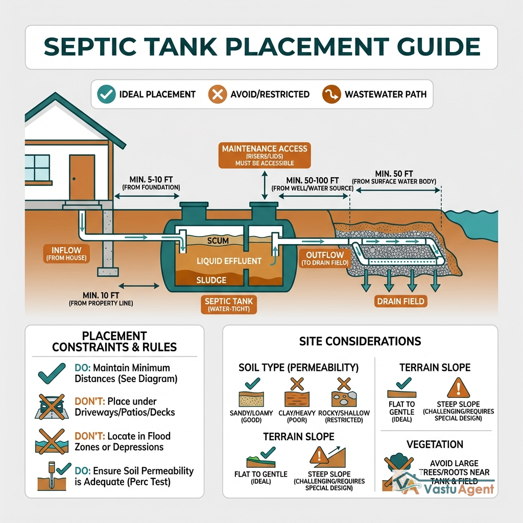 Septic Tank Vastu: Where to Place Underground Tanks
