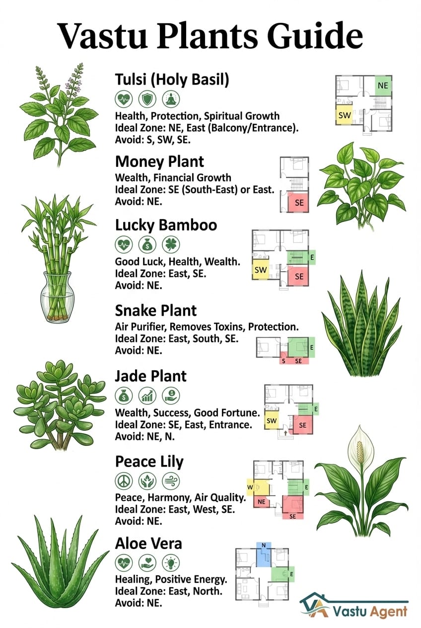 Vastu plant guide by vastuagent.ai 