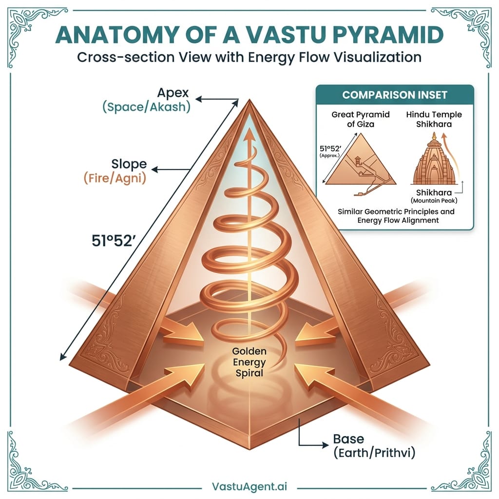 Anatomy of Vastu Pyramid by Vastuagent.ai