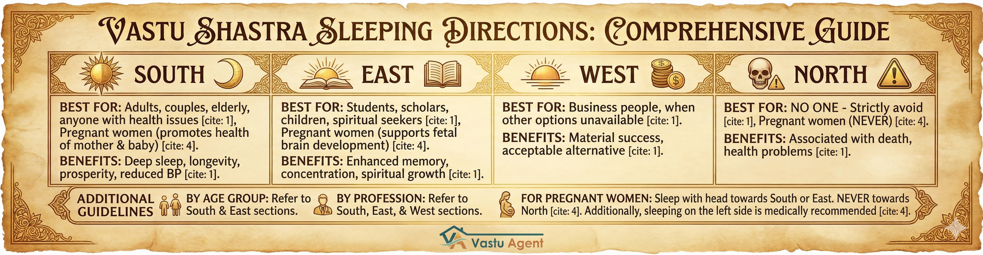 Vastu sleeping guide by Vastuagnet.ai
