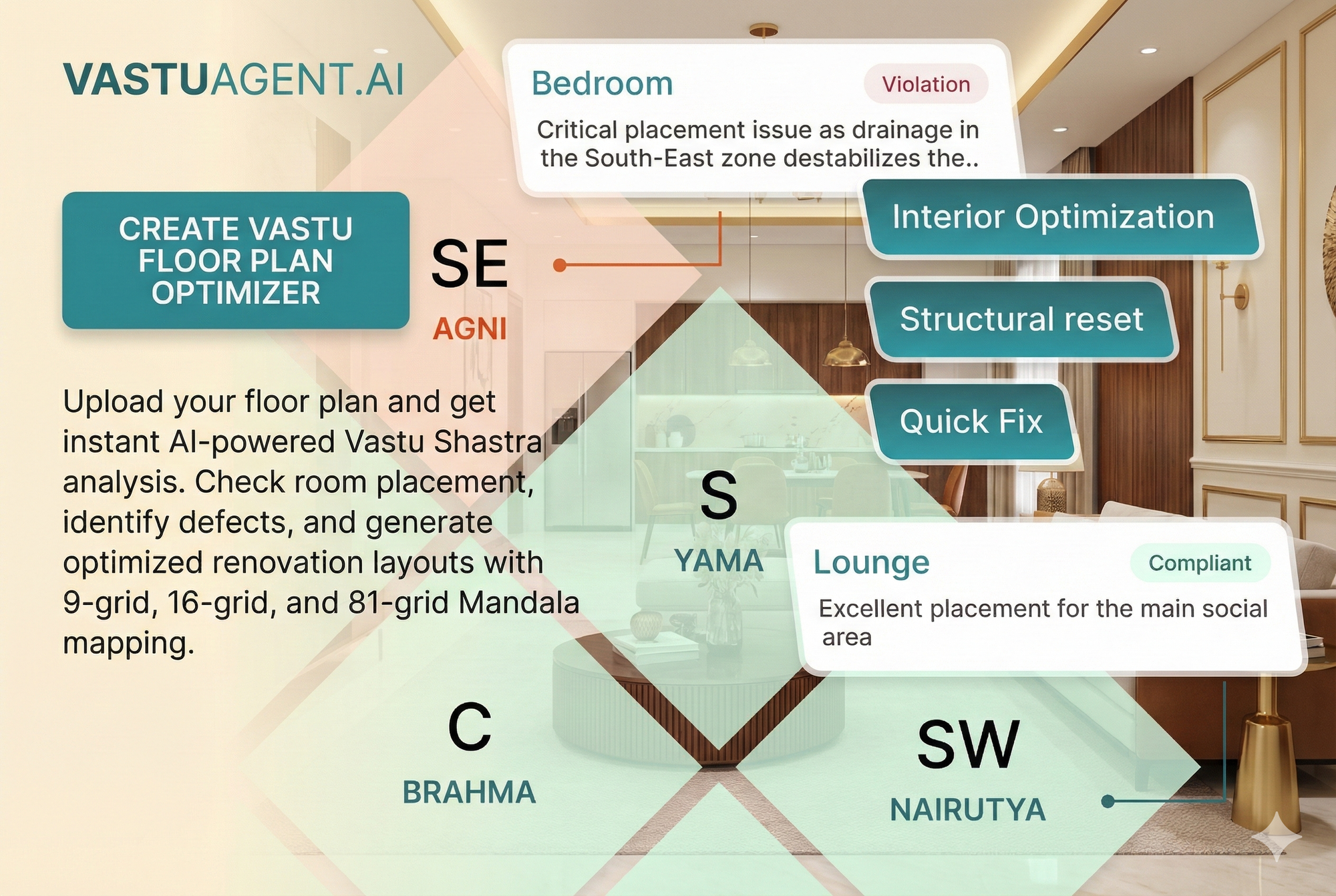Try floor plan optimizer by Vastuagent.ai