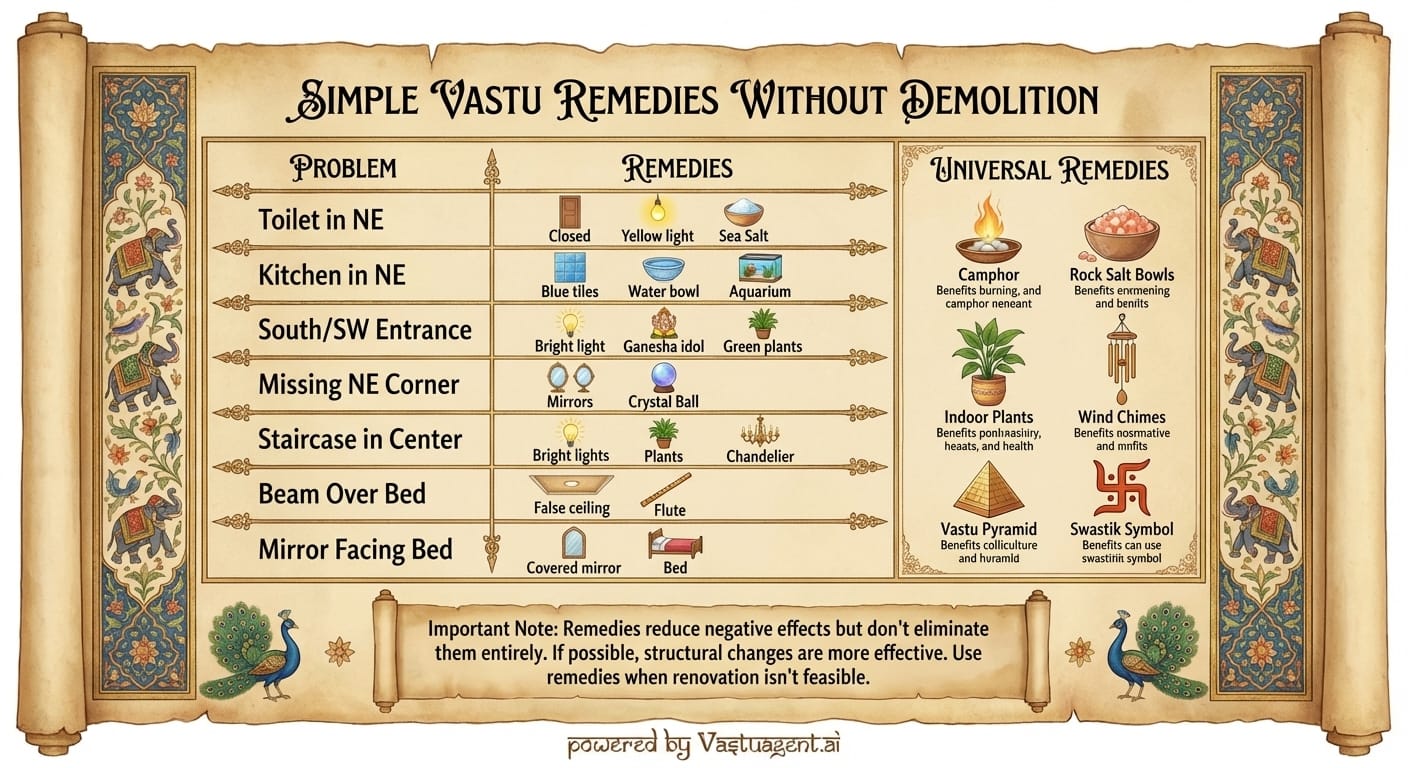 Vastu Remedies by Vastuagent.ai