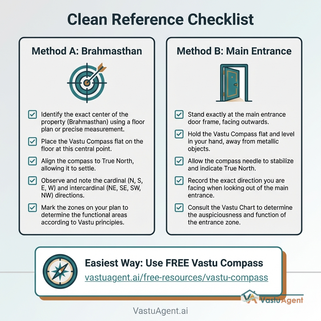 How to Find Your entrance and home Facing Direction by Vastuagent.ai