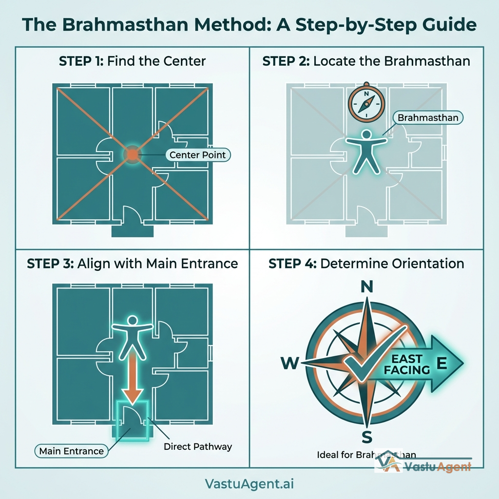 Step by Step guide for Brahmsthan - centre of the house based on Vastu