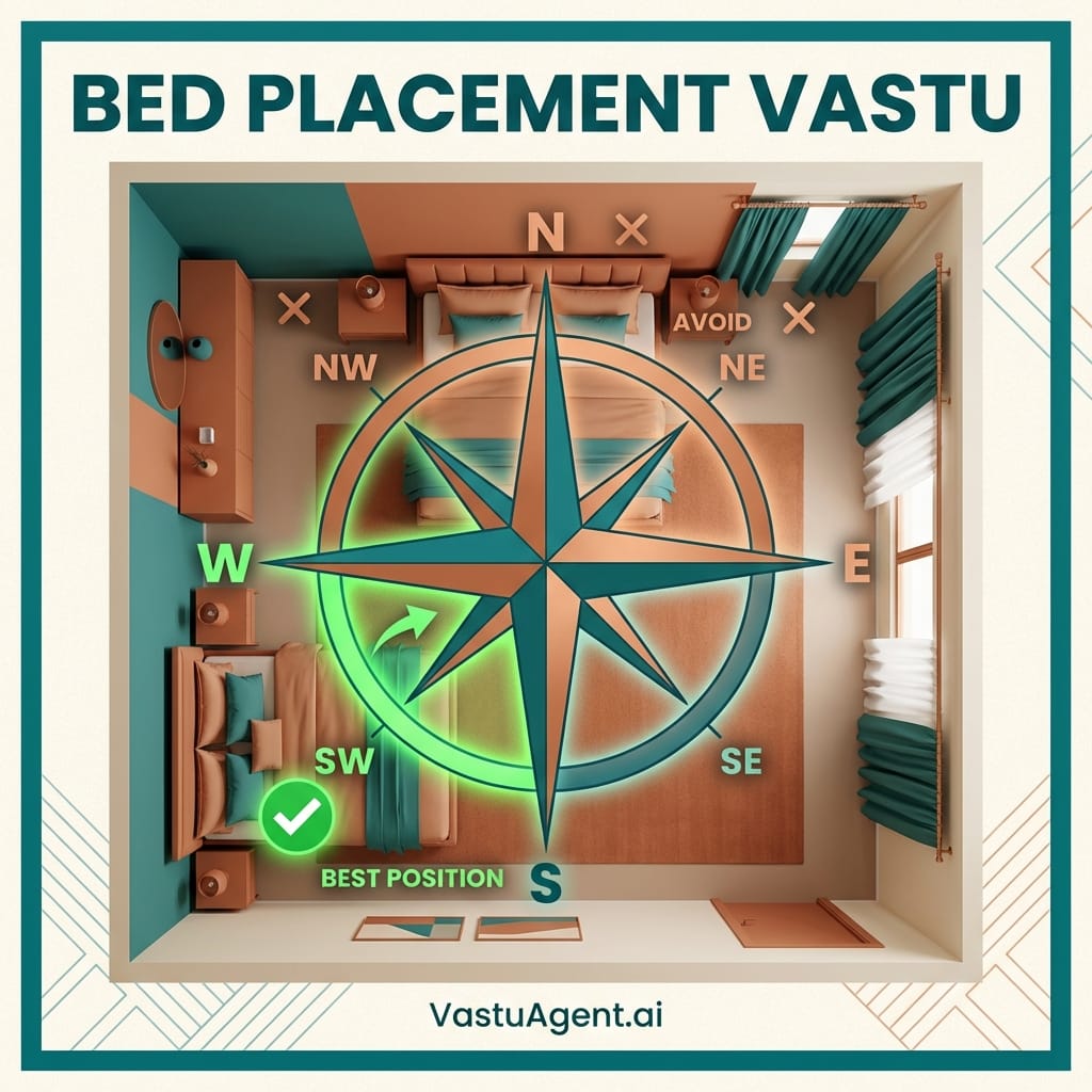 Bed Placement directions Vastuagent.ai