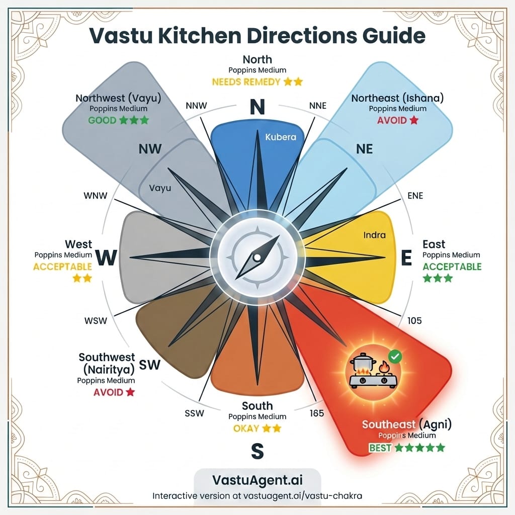 Vastu Kitchen Directions Guide by Vastuagent.ai