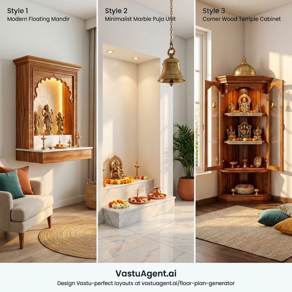 Pooja Room Vastu for Different Home Types by Vastuagent.ai